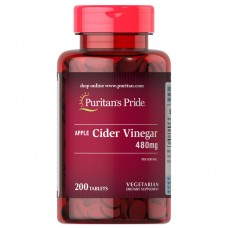 Puritan's Pride Apple Cider Vinegar 480 mg, 200 таблеток