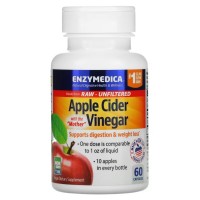 Enzymedica Apple Cider Vinegar, 60 капсул