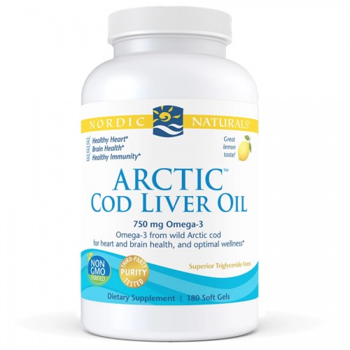 Nordic Naturals Arctic Cod Liver Oil, 180 капсул CN6901 Nordic Naturals