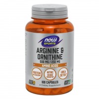 NOW Arginine & Ornithine, 100 капсул NOW Arginine & Ornithine, 100 капсул
