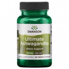 Swanson Ashwagandha Ultimate 250 mg, 60 вегакапсул Swanson Ashwagandha Ultimate 250 mg, 60 вегакапсул