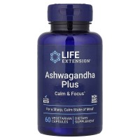 Life Extension Ashwagandha Plus, 60 вегакапсул Life Extension Ashwagandha Plus, 60 вегакапсул