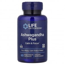 Life Extension Ashwagandha Plus, 60 вегакапсул