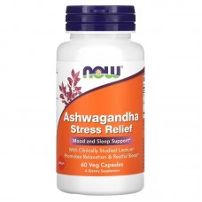 NOW Ashwagandha Stress Relief, 60 вегакапсул