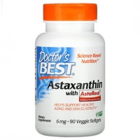 Doctor's Best Astaxanthin 6 mg, 90 вегакапсул Doctor's Best Astaxanthin 6 mg, 90 вегакапсул
