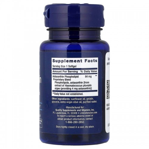 Life Extension Life Extension Astaxanthin 4 mg, 30 капсул CN20418-1 Life Extension Life Extension Astaxanthin 4 mg, 30 капсул CN20418-1