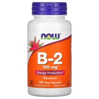 NOW Vitamin B2 100 mg, 100 вегакапсул NOW Vitamin B2 100 mg, 100 вегакапсул
