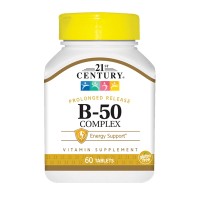 21st Century Vitamin B-50 Complex, 60 таблеток