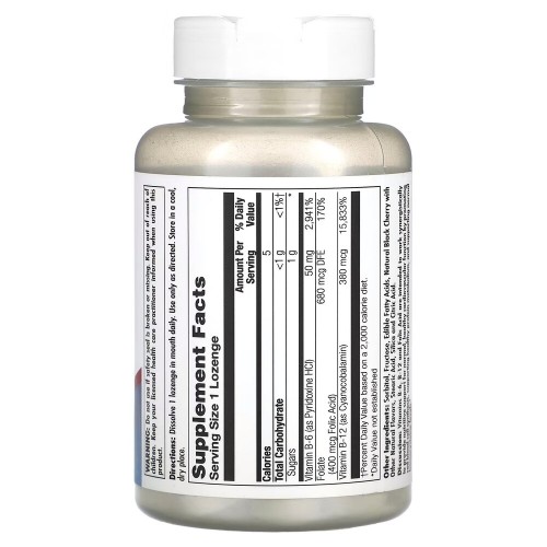 KAL B-6 B-12 Folic Acid, 60 пастилок CN16515 KAL KAL B-6 B-12 Folic Acid, 60 пастилок CN16515 KAL