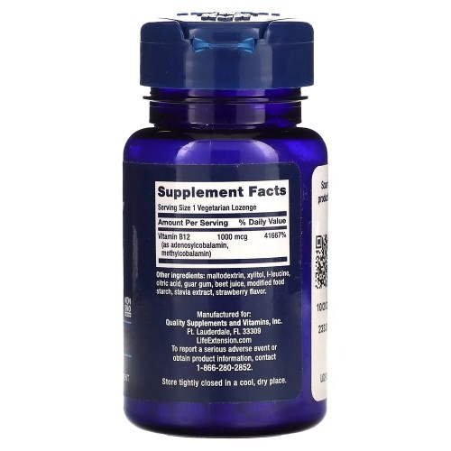 Life Extension Vitamin B12 Elite, 60 пастилок CN16482 Life Extension Life Extension Vitamin B12 Elite, 60 пастилок CN16482 Life Extension