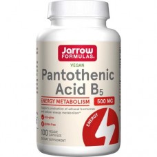 Jarrow Formulas Pantothenic Acid 500 mg, 100 вегакапсул Jarrow Formulas Pantothenic Acid 500 mg, 100 вегакапсул