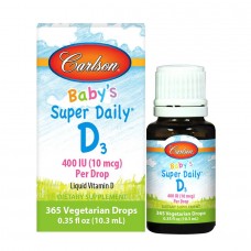 Carlson Labs Baby's Super Daily D3 400 IU, 10.3 мл Carlson Labs Baby's Super Daily D3 400 IU, 10.3 мл