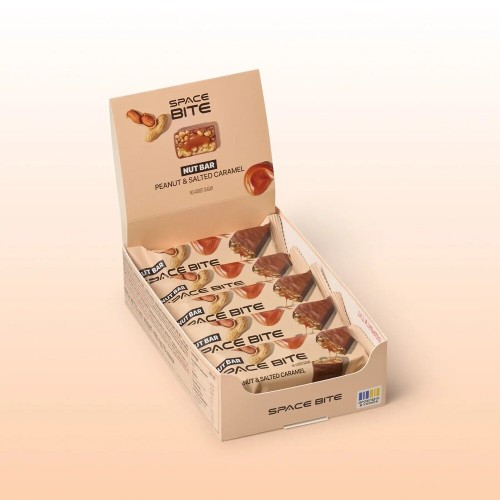 Spacefood Space Bite Nut Bar, 10*40 грам - Солона карамель і арахіс CN17209 Spacefood Spacefood Space Bite Nut Bar, 10*40 грам - Солона карамель і арахіс CN17209 Spacefood