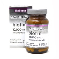 Bluebonnet Nutrition Beautiful Ally Biotin 10000 mcg, 90 вегакапсул Bluebonnet Nutrition Beautiful Ally Biotin 10000 mcg, 90 вегакапсул