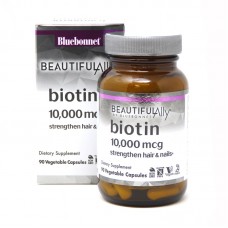 Bluebonnet Nutrition Beautiful Ally Biotin 10000 mcg, 90 вегакапсул Bluebonnet Nutrition Beautiful Ally Biotin 10000 mcg, 90 вегакапсул