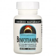 Source Naturals Benfotiamine 150 mg, 60 таблеток Source Naturals Benfotiamine 150 mg, 60 таблеток