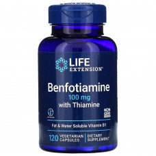 Life Extension Benfotiamine with Thiamine, 120 вегакапсул