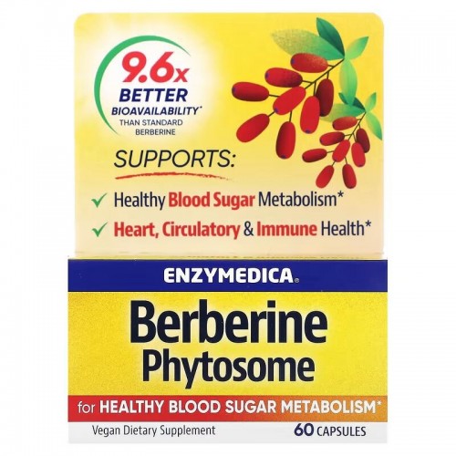 Enzymedica Berberine Phytosome, 60 капсул CN15534 Enzymedica Enzymedica Berberine Phytosome, 60 капсул CN15534 Enzymedica
