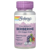 Solaray Berberine with Oregon Grape, 60 вегакапсул Solaray Berberine with Oregon Grape, 60 вегакапсул