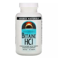 Source Naturals Betaine HCl 650 mg, 90 таблеток