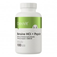 OstroVit Betaine HCl + Pepsin, 100 капсул OstroVit Betaine HCl + Pepsin, 100 капсул