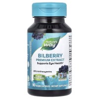 Nature's Way Bilberry Premium Extract, 90 вегакапсул Nature's Way Bilberry Premium Extract, 90 вегакапсул