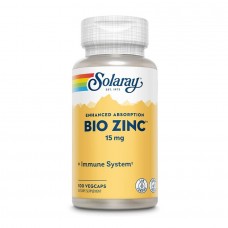 Solaray Bio Zinc 15 mg, 100 вегакапсул Solaray Bio Zinc 15 mg, 100 вегакапсул