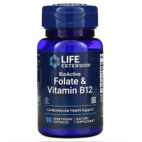 Life Extension BioActive Folate & Vitamin B12, 90 вегакапсул Life Extension BioActive Folate & Vitamin B12, 90 вегакапсул