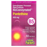 Natural Factors BioCoenzymated Pantethine 450 mg, 60 капсул Natural Factors BioCoenzymated Pantethine 450 mg, 60 капсул