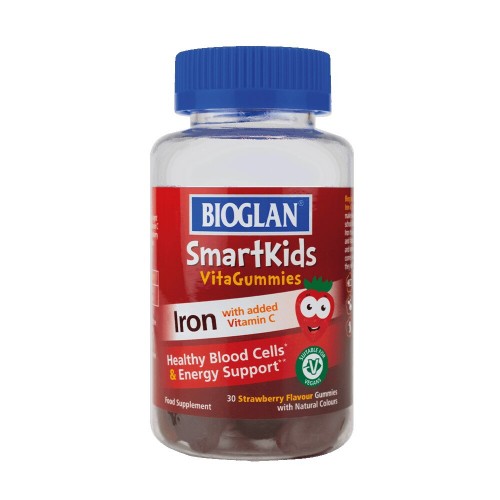 Bioglan Smartkids Iron + Vitamin C, 30 желейок - Полуниця CN16086-1 Bioglan