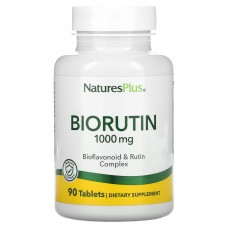 Natures Plus BioRutin 1000 mg, 90 таблеток Natures Plus BioRutin 1000 mg, 90 таблеток