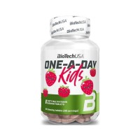 BioTech One-A-Day Kids, 90 жувальних таблеток - Полуниця-малина BioTech One-A-Day Kids, 90 жувальних таблеток - Полуниця-малина