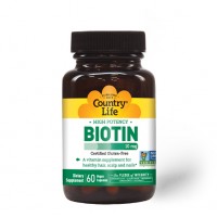 Country Life High Potency Biotin 10 mg, 60 капсул Country Life High Potency Biotin 10 mg, 60 капсул