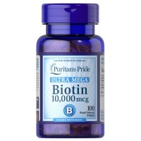 Puritan's Pride Biotin 10000 mcg, 100 капсул Puritan's Pride Biotin 10000 mcg, 100 капсул