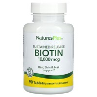 Natures Plus Biotin 10000 mcg, 90 таблеток