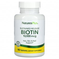 Natures Plus Biotin 10000 mcg, 90 таблеток