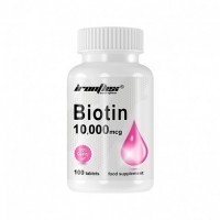 IronFlex Biotin 10000 mcg, 100 таблеток IronFlex Biotin 10000 mcg, 100 таблеток