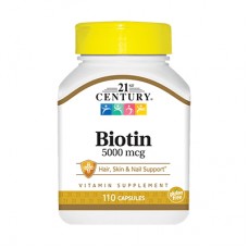 21st Century Biotin 5000 mcg, 110 таблеток