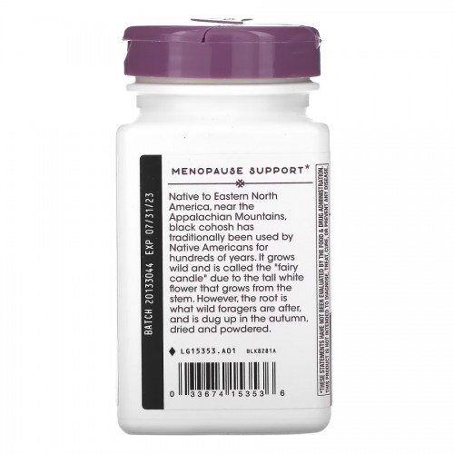 Nature's Way Black Cohosh 40 mg, 120 вегакапсул CN10697 Nature's Way Nature's Way Black Cohosh 40 mg, 120 вегакапсул CN10697 Nature's Way