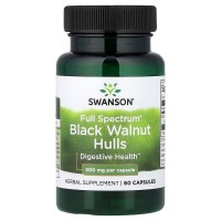 Swanson Black Walnut Hulls 500 mg Full Spectrum, 60 капсул Swanson Black Walnut Hulls 500 mg Full Spectrum, 60 капсул