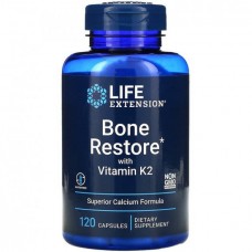 Life Extension Bone Restore with Vitamin K2, 120 капсул
