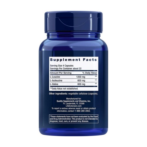 Life Extension Life Extension Branched Chain Amino Acids, 90 капсул CN14086 Life Extension Life Extension Branched Chain Amino Acids, 90 капсул CN14086