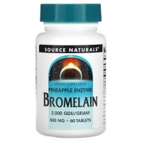 Source Naturals Bromelain 2000 GDU/g 500 mg, 60 таблеток