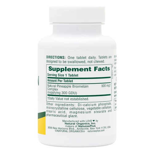 Natures Plus Bromelain 500 mg, 90 таблеток CN11772 Natures Plus Natures Plus Bromelain 500 mg, 90 таблеток CN11772 Natures Plus