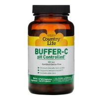 Country Life Buffer-C 500 mg, 120 вегакапсул Country Life Buffer-C 500 mg, 120 вегакапсул