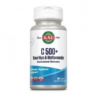 KAL C 500 + Rose Hips & Bioflavonoids, 100 таблеток