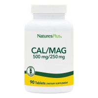 Natures Plus Cal/Mag 500 mg/250 mg, 90 таблеток Natures Plus Cal/Mag 500 mg/250 mg, 90 таблеток