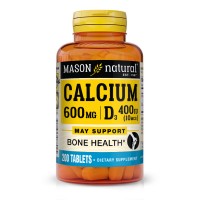 Mason Natural Calcium 600 mg mg Plus Vitamin D3, 200 таблеток Mason Natural Calcium 600 mg mg Plus Vitamin D3, 200 таблеток