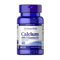 Puritan's Pride Calcium Carbonate 600 mg + Vitamin D, 60 каплет Puritan's Pride Calcium Carbonate 600 mg + Vitamin D, 60 каплет