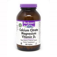 Bluebonnet Nutrition Calcium Citrate Magnesium Vitamin D3, 180 каплет